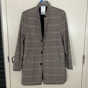 Patterned coat Beige/Checked